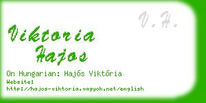 viktoria hajos business card